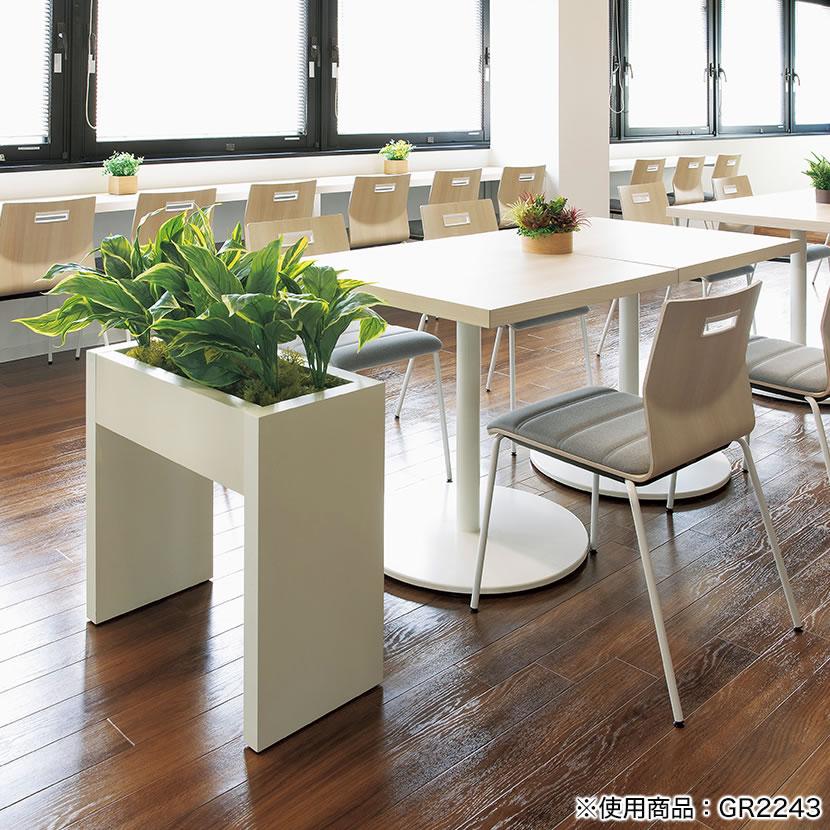 ベルク フェイクグリーン 観葉植物 人工 ボックスパーテーション GR2213 幅600×奥行400×高さ820mm 国産 | ベルク | 03