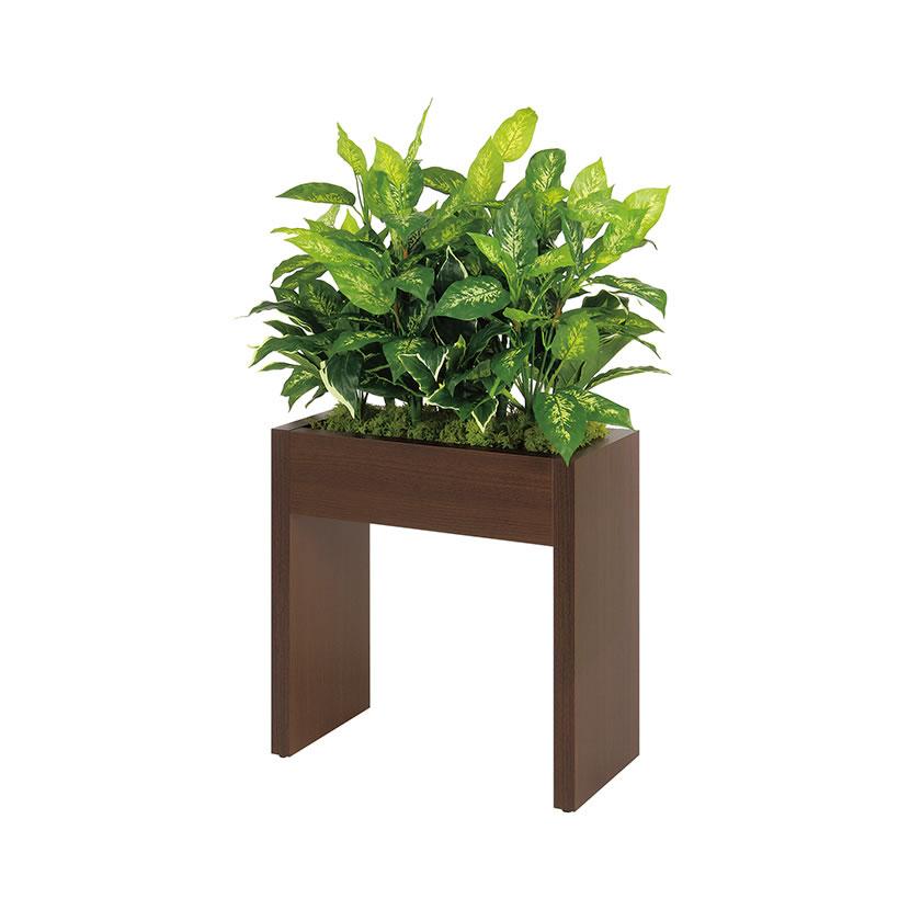 ベルク フェイクグリーン 観葉植物 人工 ボックスパーテーション GR2219 幅600×奥行300×高さ1150mm 国産 | ベルク