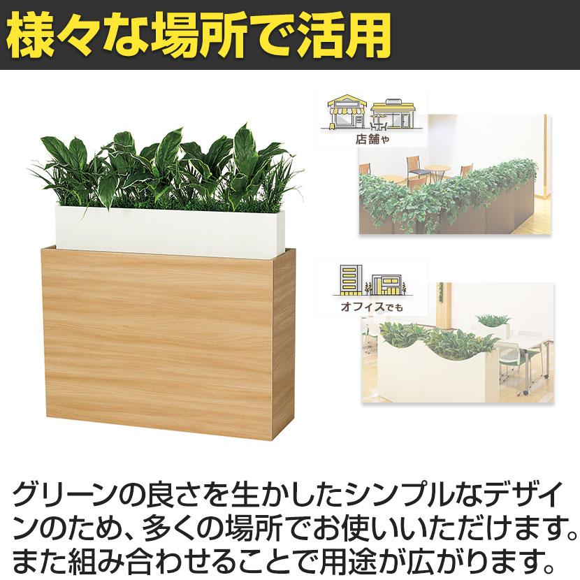 ベルク フェイクグリーン 観葉植物 人工 グリーンパーテーション BOX型 国産 GR2226 幅900×奥行300×高さ1100mm |  | 04