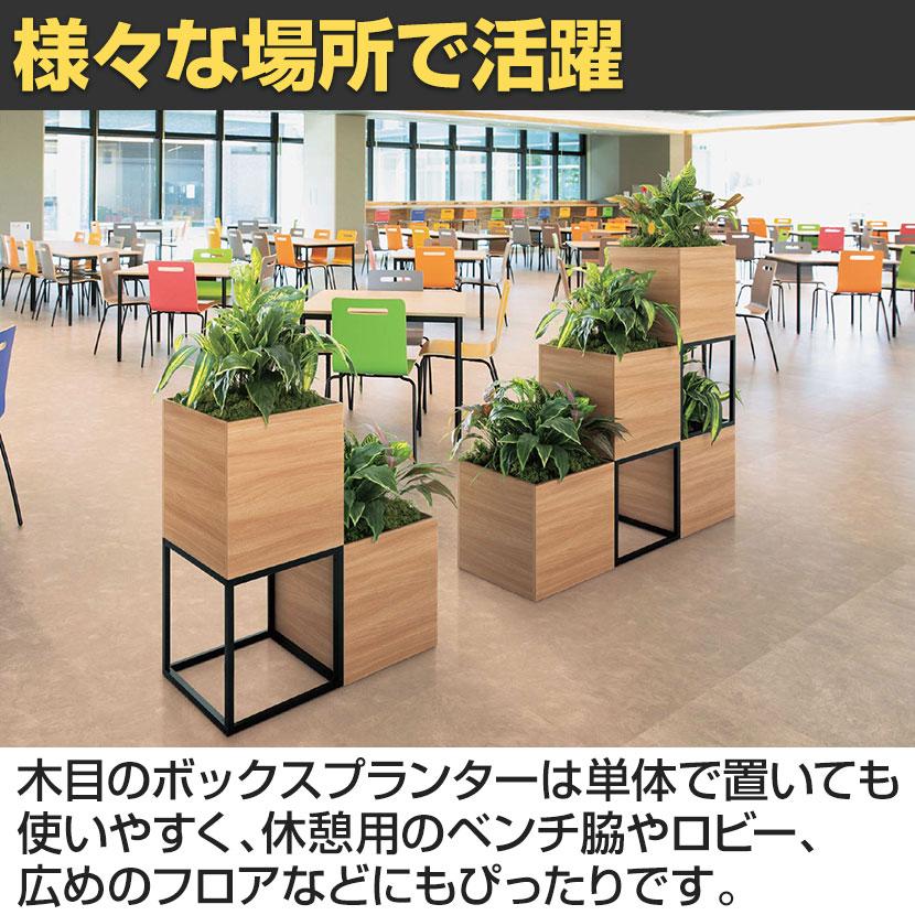 ベルク フェイクグリーン グリーンスタンド スタッキングプランター BOXプランター ナチュラル 人工 造花 GR2549 幅500×奥行500×高さ700mm | ベルク | 03