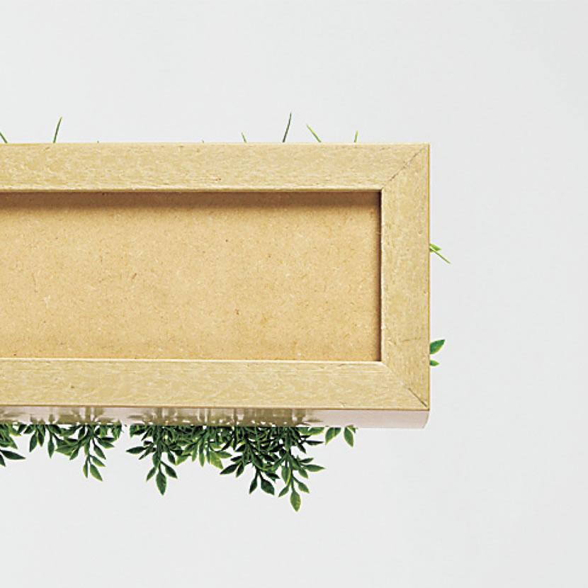 アクリルパネル 透明タイプ オフィスグリーン デスク/テーブル用 950×150×600 GR4422 | ベルク | 02