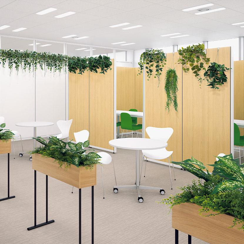 ベルク フェイクグリーン インテリアグリーン 幅300mm ハンギングポット パーテーションポット 観葉植物 人工 造花 GR4435 |  | 02