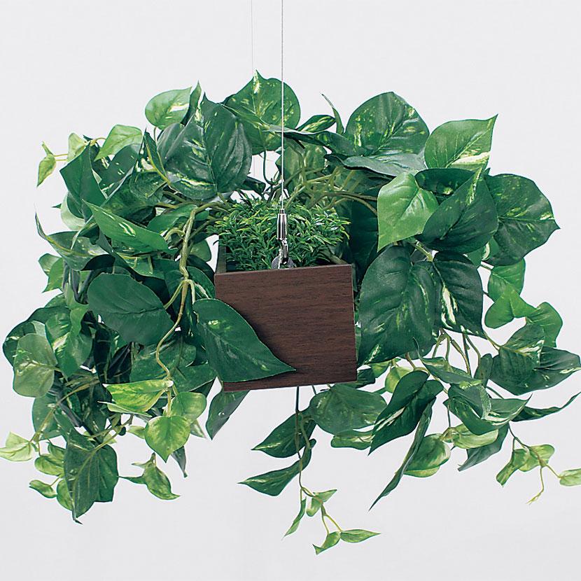 ベルク フェイクグリーン インテリアグリーン 幅650mm ハンギングポット 天吊りポット 観葉植物 人工 造花 GR4450 |  | 02