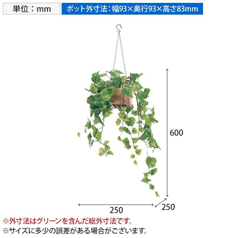 ベルク フェイクグリーン インテリアグリーン 幅250mm ハンギングポット 吊下げポット 観葉植物 人工 造花 GR4453 |  | 04