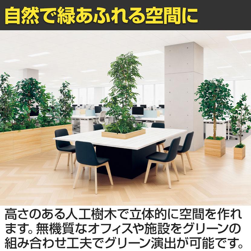 ベルク 土台プランター 450角 ドウダン 国産 テーブル樹木 人工観葉植物 フェイクグリーン GR5124 幅1200×奥行1200×高さ1900mm オフィス 休憩室 |  | 05