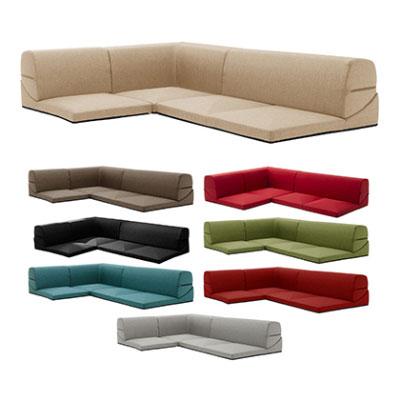 カバーリングフロアソファー IMONIA 布張り リクライニング 日本製 | セルタン