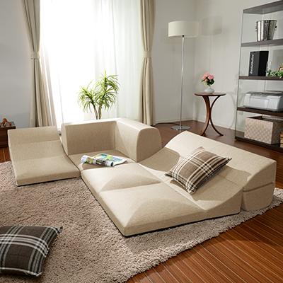 カバーリングフロアソファー IMONIA 布張り リクライニング 日本製 | セルタン | 02