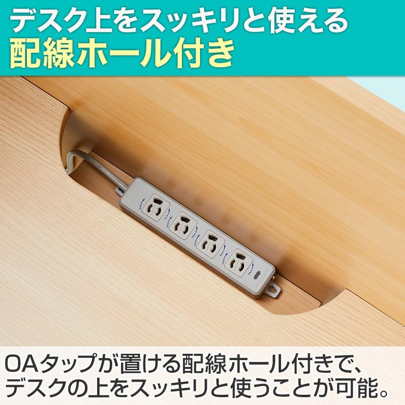 法人様限定 パネルデスク セルボ 右サイドパネル 個別ブース 事務机 オフィスデスク ワークデスク 棚板付き 幅800×奥行600×天板高さ720mm (パネル高さ1200mm)_6