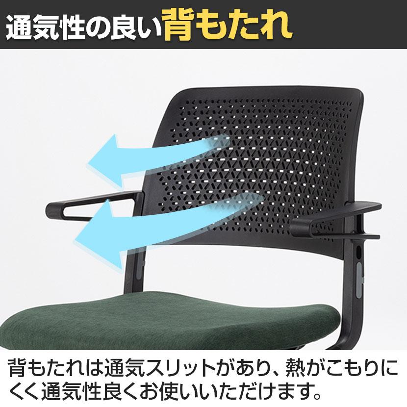 2脚セット ネスティングチェア 背ベンディング 座モールドウレタン