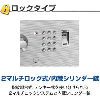 エーコー（EIKO） 家庭用 小型 耐火金庫 指紋認証 テンキー式 プッシュ