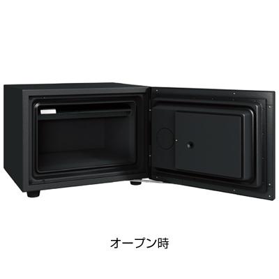 エーコー 家庭用 小型 耐火金庫 指紋認証 テンキー式 プッシュ式 ダブルロック オシャレ ブラック/DFS2-FE | エーコー | 02