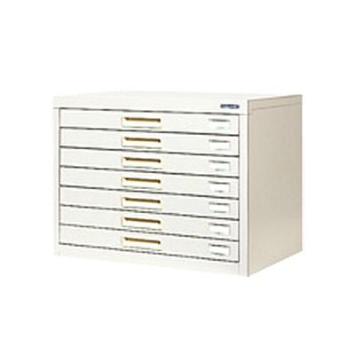 A3用紙が入るスチール製の書類収納ケース スチール製 ペーパーケース 書類整理ケース A3 7トレー : オフィス家具