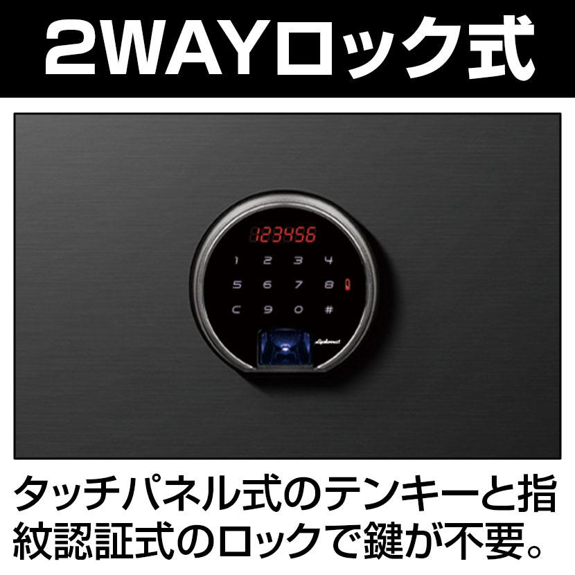 ディプロマット 耐火金庫 プレミアムセーフ BEYOND(ビヨンド)シリーズ 64L 指紋認証 タッチパネル 2WAYロック 90分耐火 BY700 オフィス 金庫 業務用 防犯 頑丈の画像