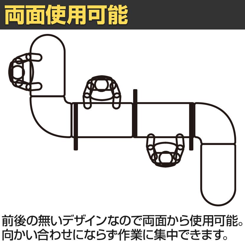 追加/増設用 DORIX プレモア Dスタイルテーブル 増連セット ミーティングテーブル 幅900×奥行500×高さ720mmの画像