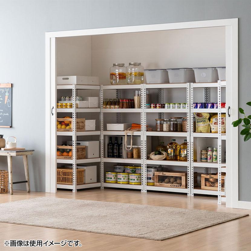 メタル&ウッドラック シェルフ5段 総耐荷重250kg(棚板1枚あたり50kg