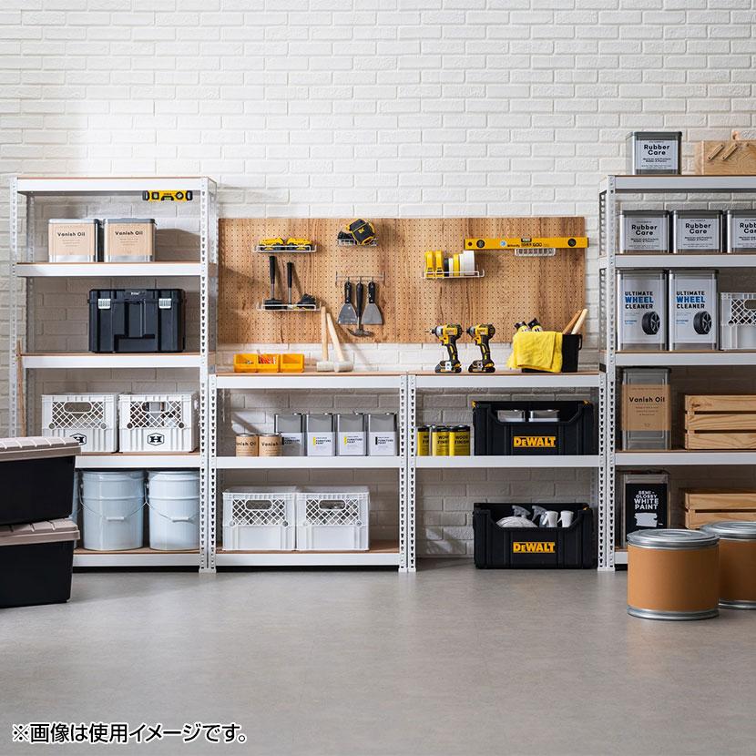 スチールラック 収納 業務用 5段 ラック シェルフ 棚 メタル&ウッド