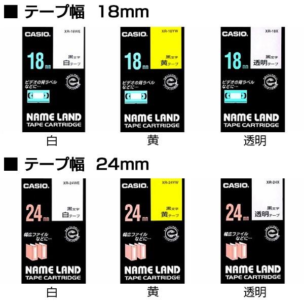 カシオ ネームランド テープカートリッジ 18mm・24mm幅 |  | 01