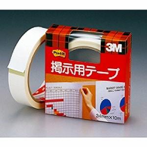 掲示物を傷めない 掲示用テープ 幅24mm 1巻 スリーエム/EC-561W | 3M