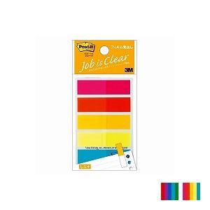 ポストイット ジョーブ ふせん 付箋 フィルム見出し 5色 44×12mm 100枚 スリーエム EC-688 | 3M