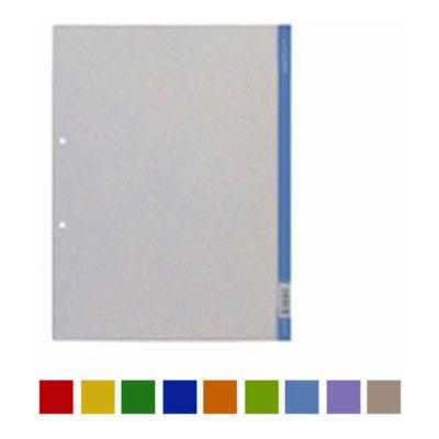 Lホルダー カラー見出し付 A4 タテ型 2穴 1枚 キングジム/EC-730 | 