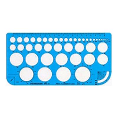 テンプレート 円定規 大 φ0.5〜33 115×230mm 1枚 ステッドラー スケール ものさし/EC-976-01 | 