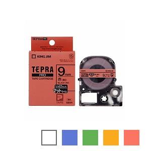 テプラ PROテープカートリッジ マットラベル 文字色：黒 幅9mm ラベル8m巻 1個 キングジム EC-SB9 | テプラ