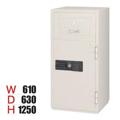 エーコー 投入式耐火金庫 テンキー式 履歴保存機能付き 内容量90.5L 重量395kg/PSG-125EVR | エーコー