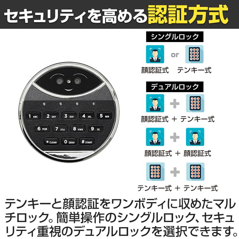 耐火金庫 CSGシリーズ 顔認証FS式 2マルチロック テンキー＋顔認証 リロッキング機能搭載 241kg 115L CSG-91FS エーコー | エーコー | 01
