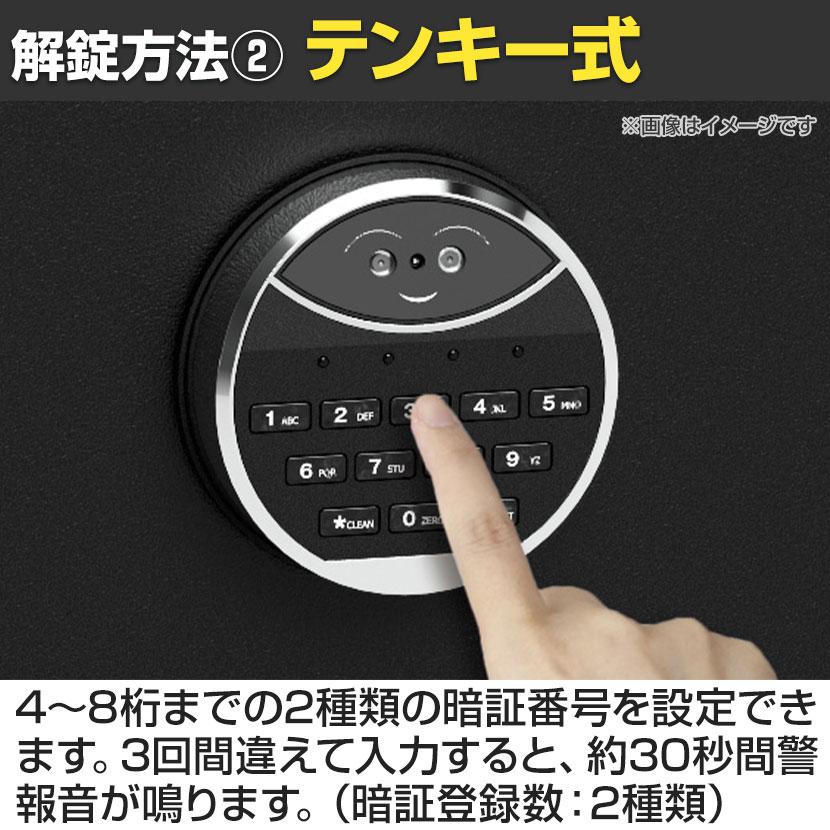 耐火金庫 CSGシリーズ 顔認証FS式 2マルチロック テンキー＋顔認証 リロッキング機能搭載 241kg 115L CSG-91FS エーコー | エーコー | 03