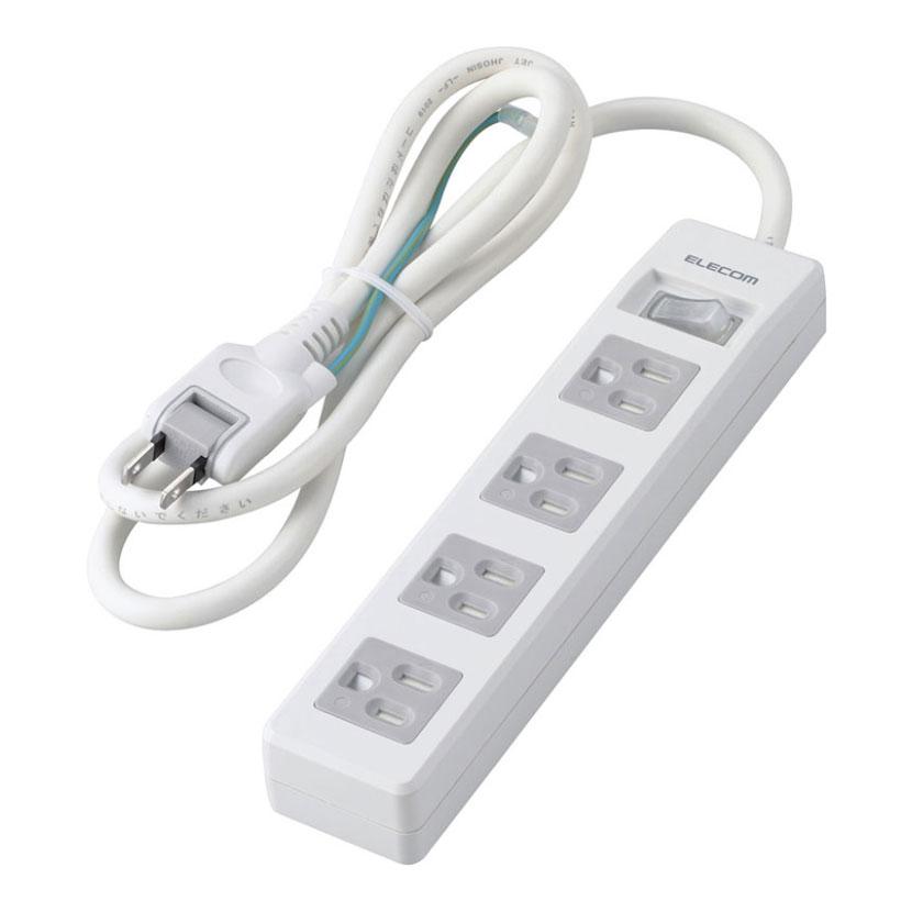 電源タップ 各種 ELECOM（エレコム） 延長コード 電源タップ 1000mm 3P 4個口