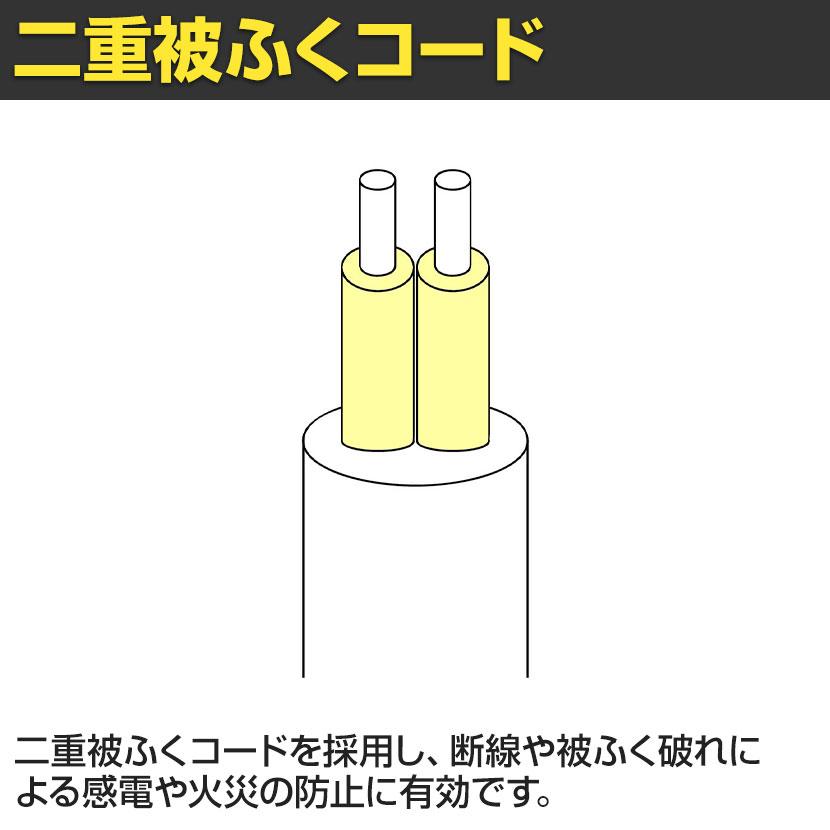 ELECOM（エレコム） 工事・物件に最適な3ピン 熱に強い 雷ガード