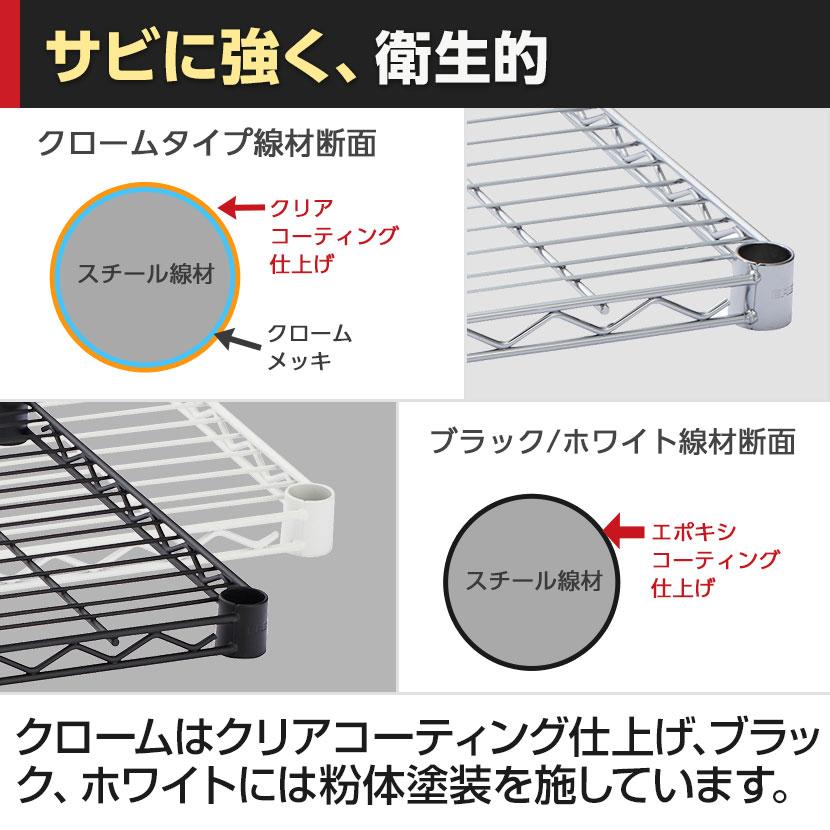 エレクター(ERECTA) ワイヤーシェルフ クローム 幅450×奥行300mm B1218C1 | ERECTA | 11