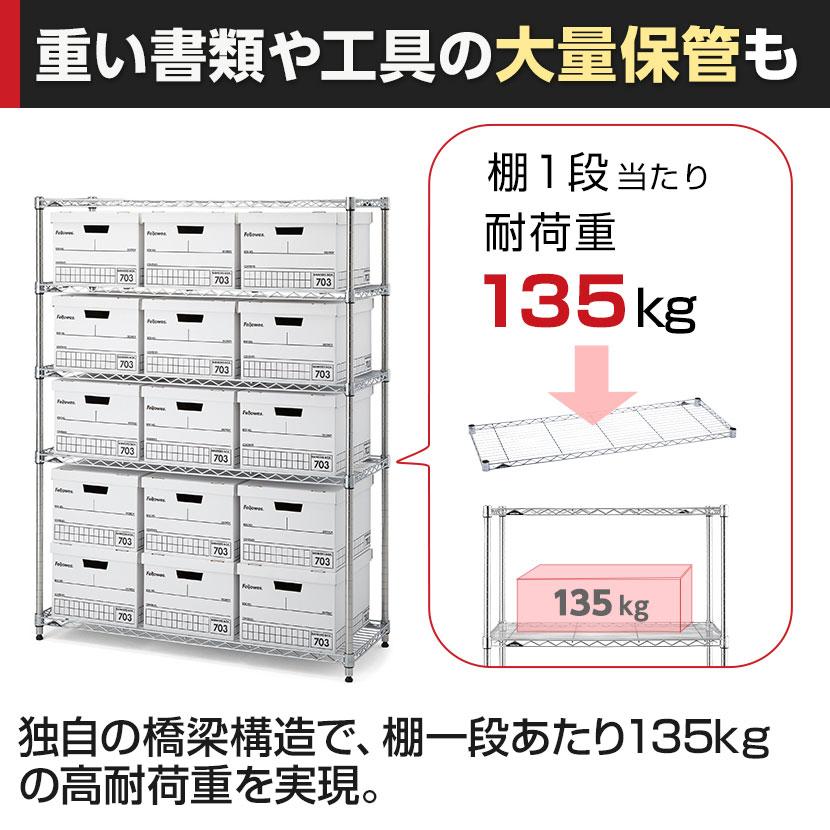 エレクター(ERECTA) ワイヤーシェルフ ホワイト 幅600×奥行300mm B1224W1 | ERECTA | 12