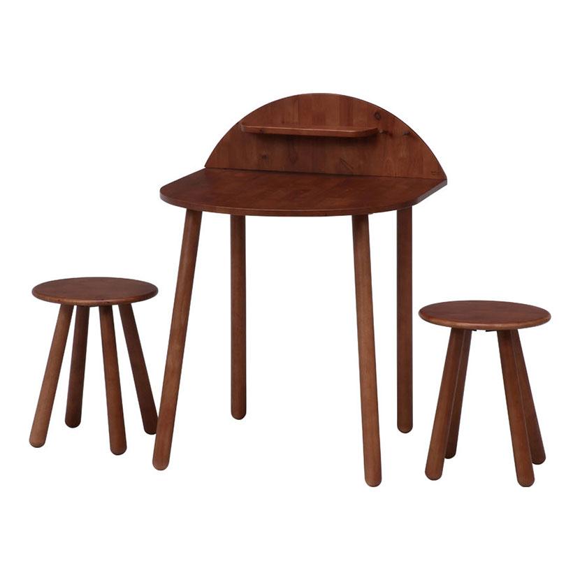 2人用 Natural Signature 3点セット 天然木 ダイニングセット リビング ナチュラル | 不二貿易