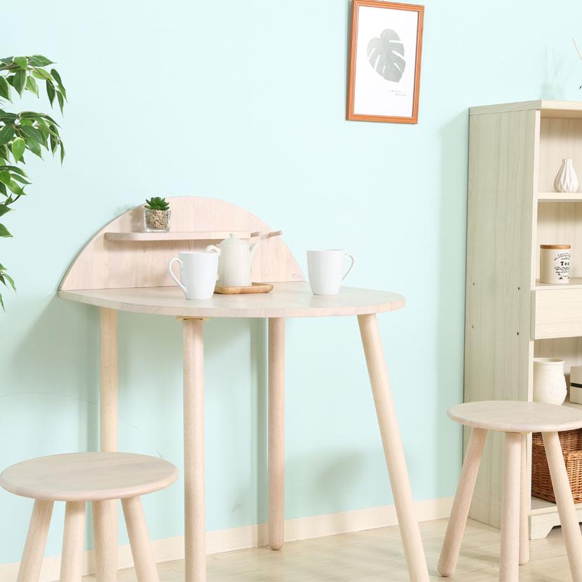 2人用 Natural Signature 3点セット 天然木 ダイニングセット リビング ナチュラル | 不二貿易 | 02