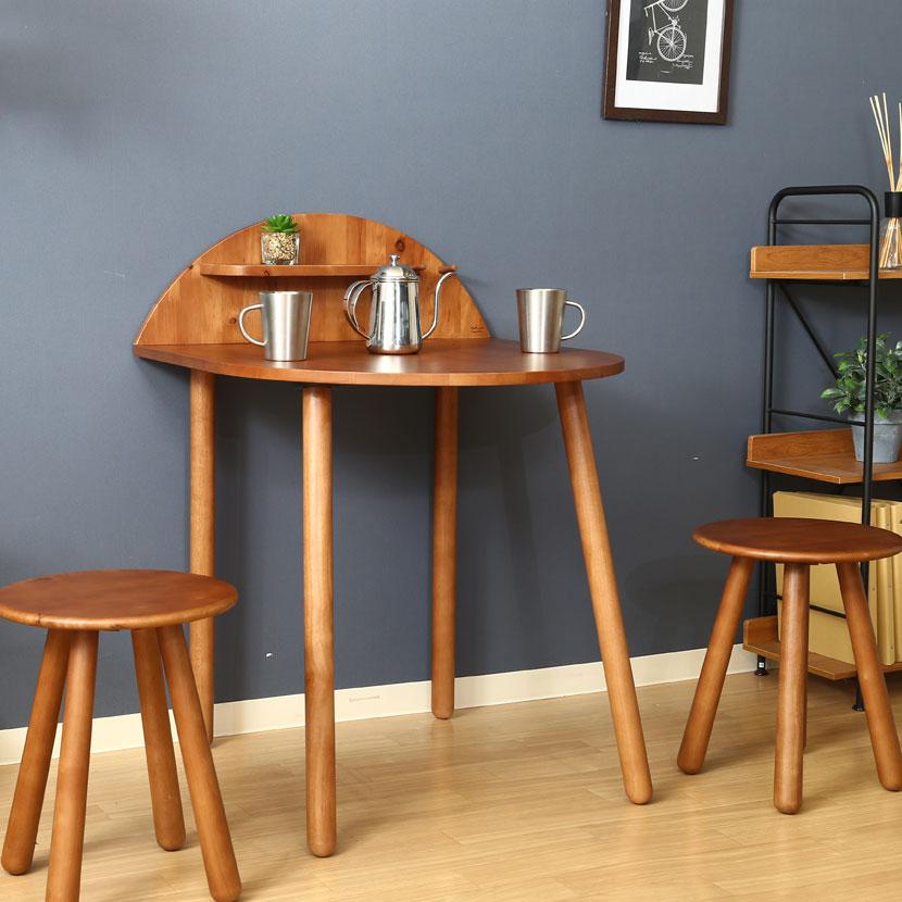 2人用 Natural Signature 3点セット 天然木 ダイニングセット リビング ナチュラル | 不二貿易 | 03