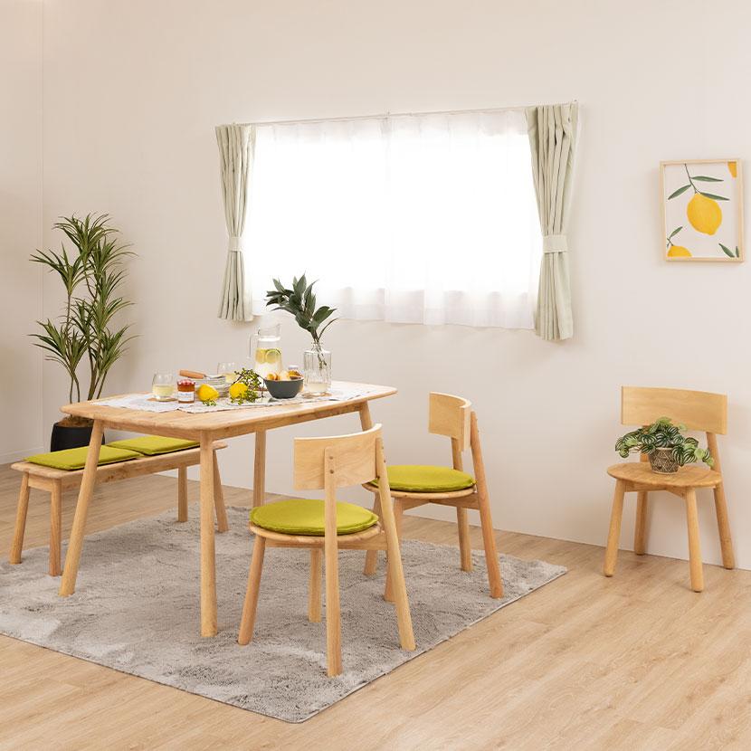 Natural Signature ティムバ ダイニングテーブル 天然木 食卓テーブル ナチュラル | 不二貿易 | 09