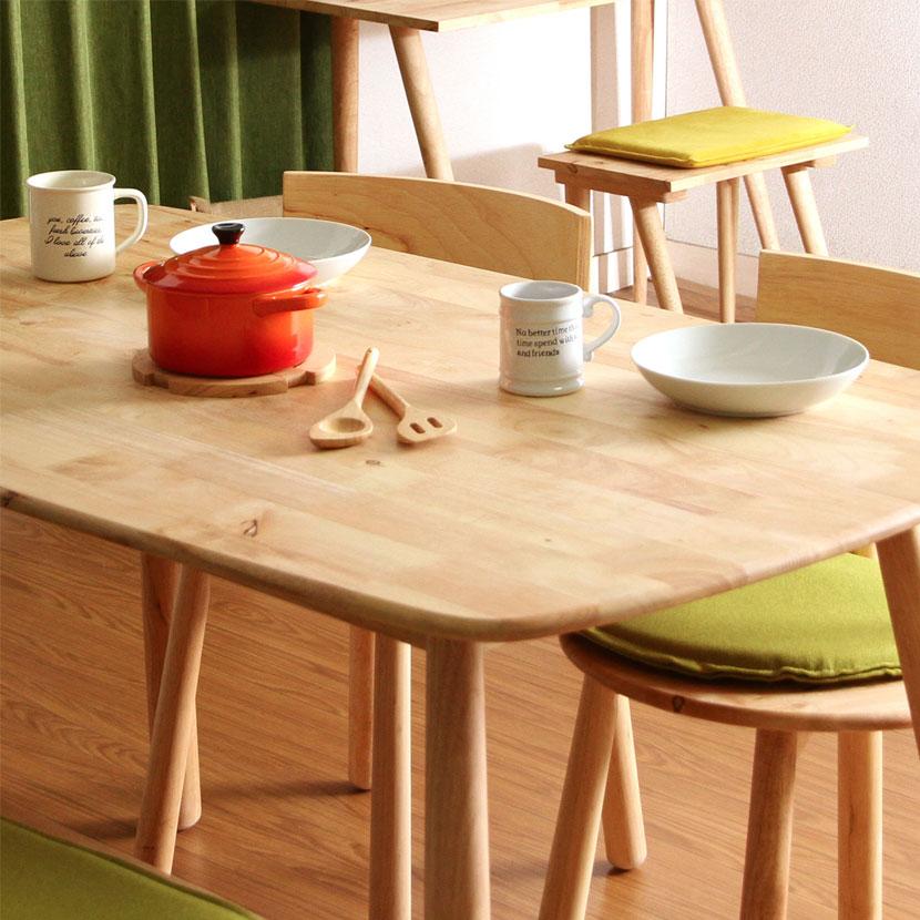 Natural Signature ティムバ ダイニングテーブル 天然木 食卓テーブル ナチュラル | 不二貿易 | 07