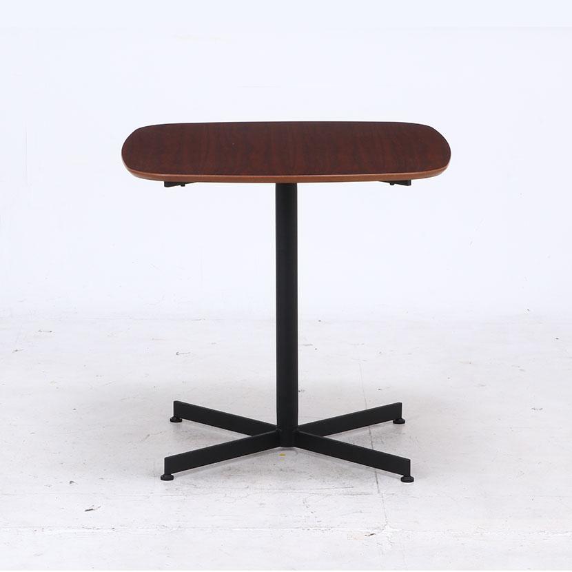 センターテーブル カフェ風 ブラウン 木製天板 幅750×奥行750×高さ720mm | 不二貿易 | 02