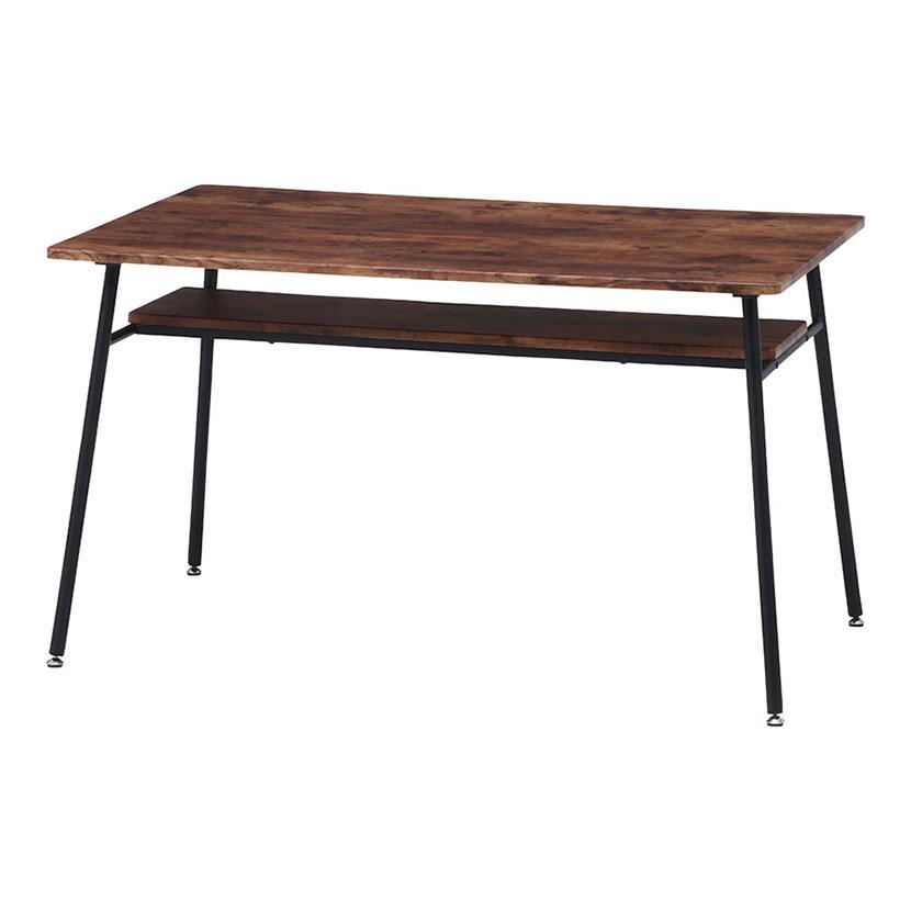 ダイニングテーブル ナビア ブルックリンスタイル カフェ風 おしゃれ 木製天板 幅1200×奥行750×高さ700mm | 不二貿易