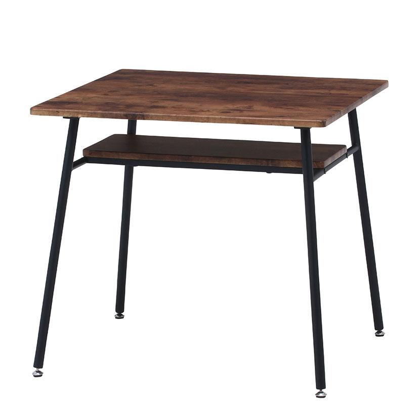 ダイニングテーブル ナビア ブルックリンスタイル カフェ風 おしゃれ 木製天板 幅750×奥行750×高さ700mm | 不二貿易