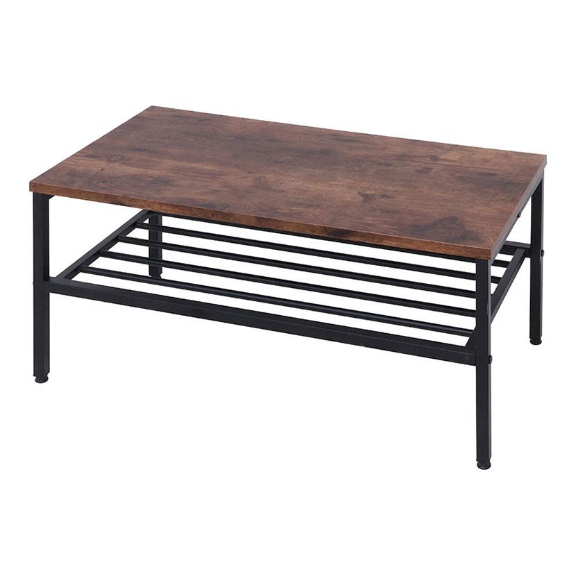 不二貿易 センターテーブル 棚付き 不二貿易（Fuji Boeki） リビングテーブル棚付き ナビア センター