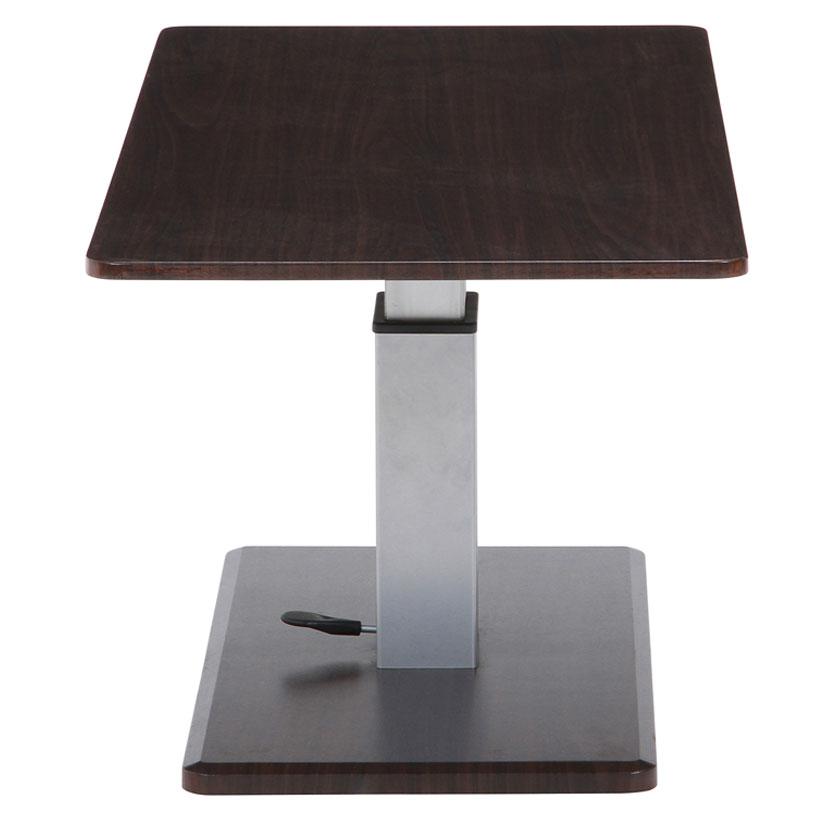 昇降テーブル 木製天板 センターテーブル おしゃれ 幅1200×奥行600×高さ430〜570mm | 不二貿易 | 01