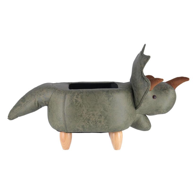 1人用 アニマルスツール収納付き ダイナソー グリーン テーブル・チェア | 不二貿易 | 02