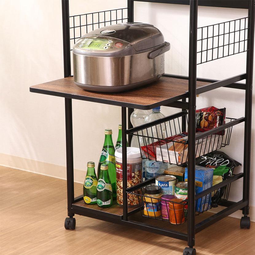 レンジワゴン キッチン収納・キッチンワゴン | 不二貿易 | 02