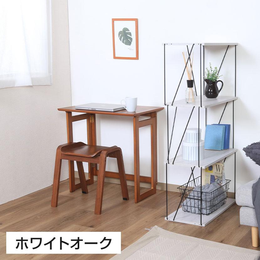 EZBOワイヤーラック4段 オープンシェルフ スチールフレーム 組立簡単 幅610×奥行310×高さ1170mm | 不二貿易 | 06