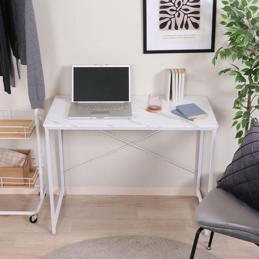 ワークデスク ルカ シンプル ワークスペース スリム 幅950×奥行480×高さ720mm | 不二貿易 | 04