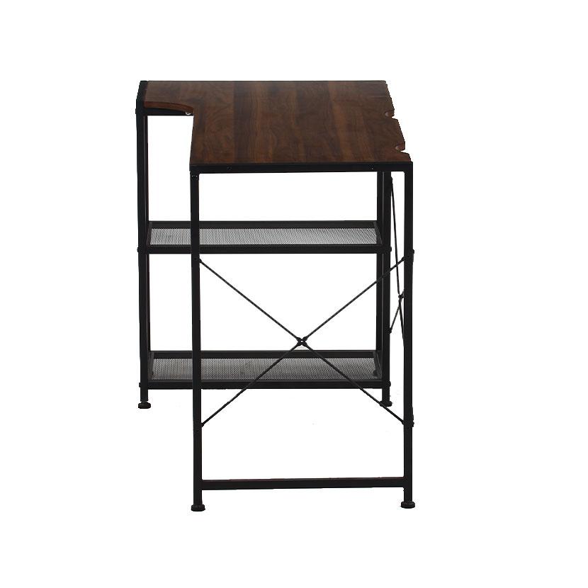 ワークデスク ルカ 左右組み換えラック付きデスク シンプル設計 L字天板 幅1100×奥行580×高さ720mm | 不二貿易 | 10