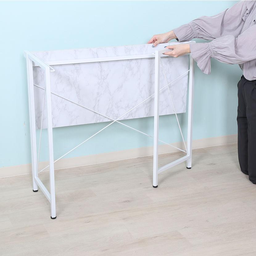 折りたたみデスク フォールディングデスク アロン シンプル設計 コンパクト 幅900×奥行410×高さ720mm | 不二貿易 | 13