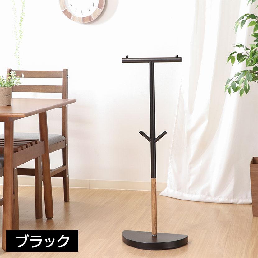 ポールハンガー バックパックスタンド カバン掛け 壁にピッタリ半円台座 スチール製 省スペース 幅330×奥行180×高さ900mm | 不二貿易 | 02